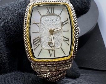 Judith Ripka Two Tone Swiss Movement Watch