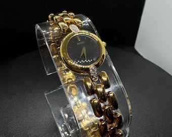 Vintage Seiko Ladies Watch, Gold Tone Bracelet, 90s Quartz