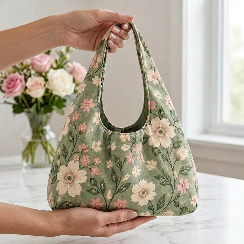 Professional Handbag Pattern Hobo Bag Sewing Pattern PDF, 5 Sizes XS to XL, Easy Lined Shoulder Bag ...