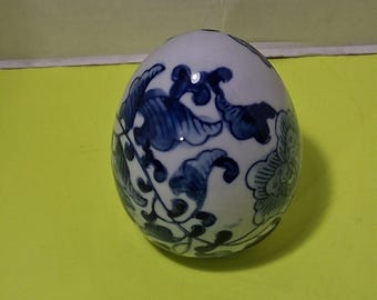 Hand painted porcelain egg vintage released during the late