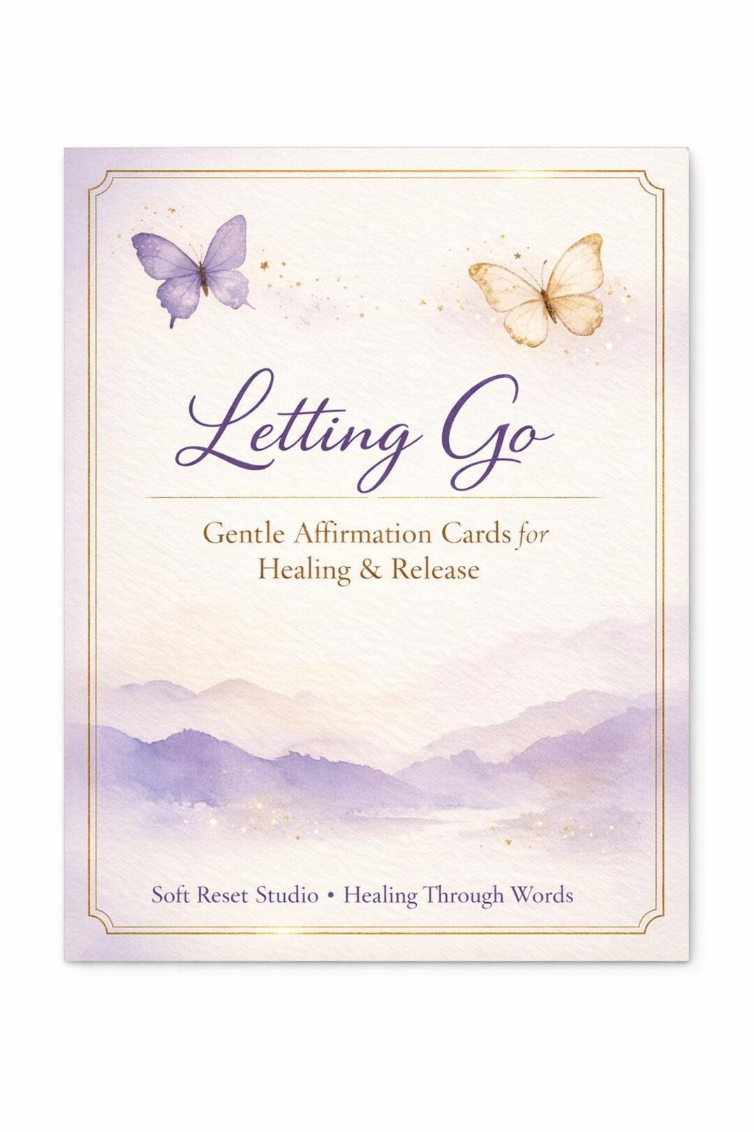 Letting Go Affirmation Cards | Emotional Healing & Self Love Printable ...