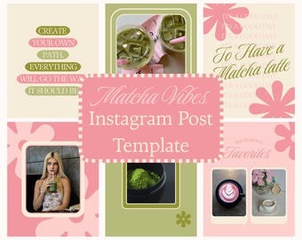Instagram Template Girly Instagram Post Template Social Media Template Social Media Manager Boho Instagram Colorful Template Canva Carousel