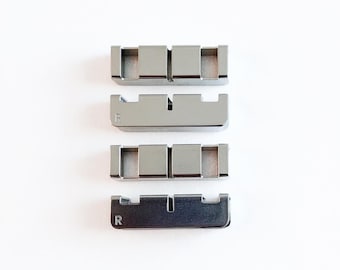 Stainless Steel Utensil Rest Set of 4 – Minimalist Flatware Holder, Dining