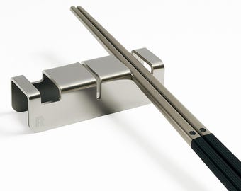 316 Stainless Steel Chopsticks with Rest Gift Set (Chopsticks+Rest)-4 Sets