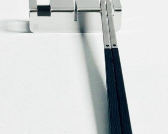 Stainless Steel Chopsticks and Rest Set of 2 – Reusable, Non-Toxic Gift Set