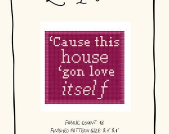 LoveItself - Digital Needlepoint Canvas