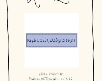 Derecha, izquierda - Lienzo de bordado digital