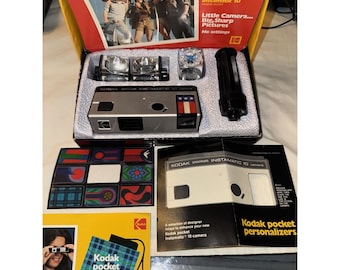 Kodak Pocket Instamatic 10 Camera Outfit With Original Box ~ Untested