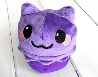pix Cute Purple Cat Plush purple cat plush etsy
