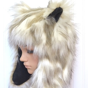 Fox Hat Faux Fur Animal Hat Adult