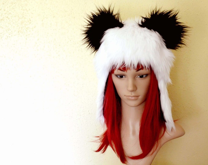 Pangasa Grey Faux Fur Tie Hat main image 0