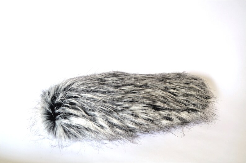 Husky Wolf Tail Faux Fur with Clasp
