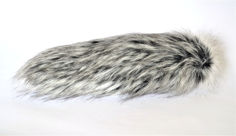 Husky Wolf Tail Faux Fur with Clasp