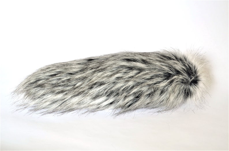 Husky Wolf Tail Faux Fur with Clasp