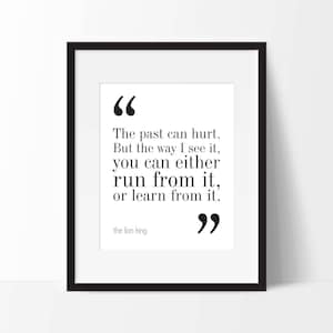 Disney The Lion King Movie Quote. Typography Print. 8x10 on A4 Archival Matte Paper. FREE DELIVERY.