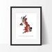 Flag Map of United Kingdom Print. 8x10 Digital Download. Jpeg PDF - Etsy