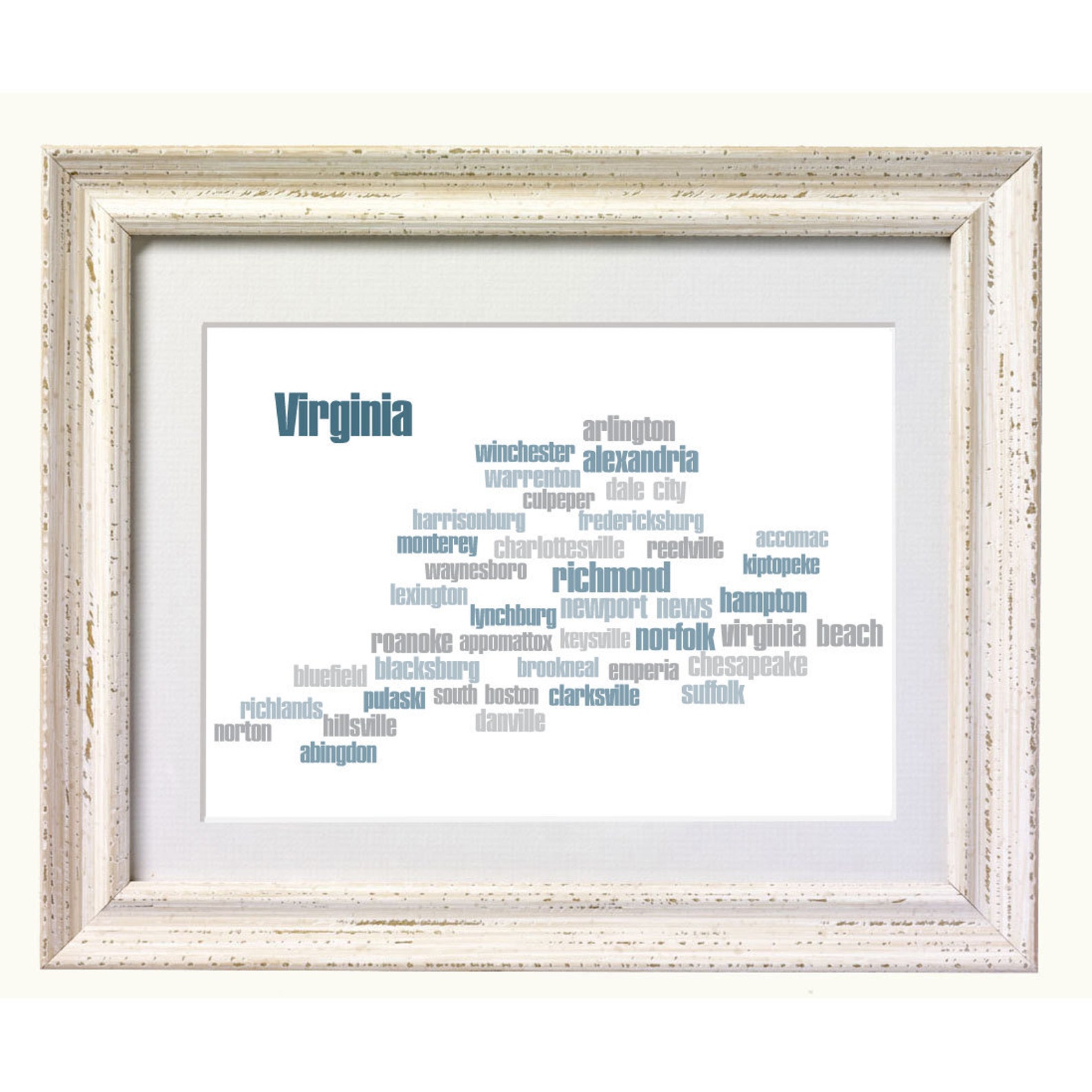 Printable Map Of Virginia Cities