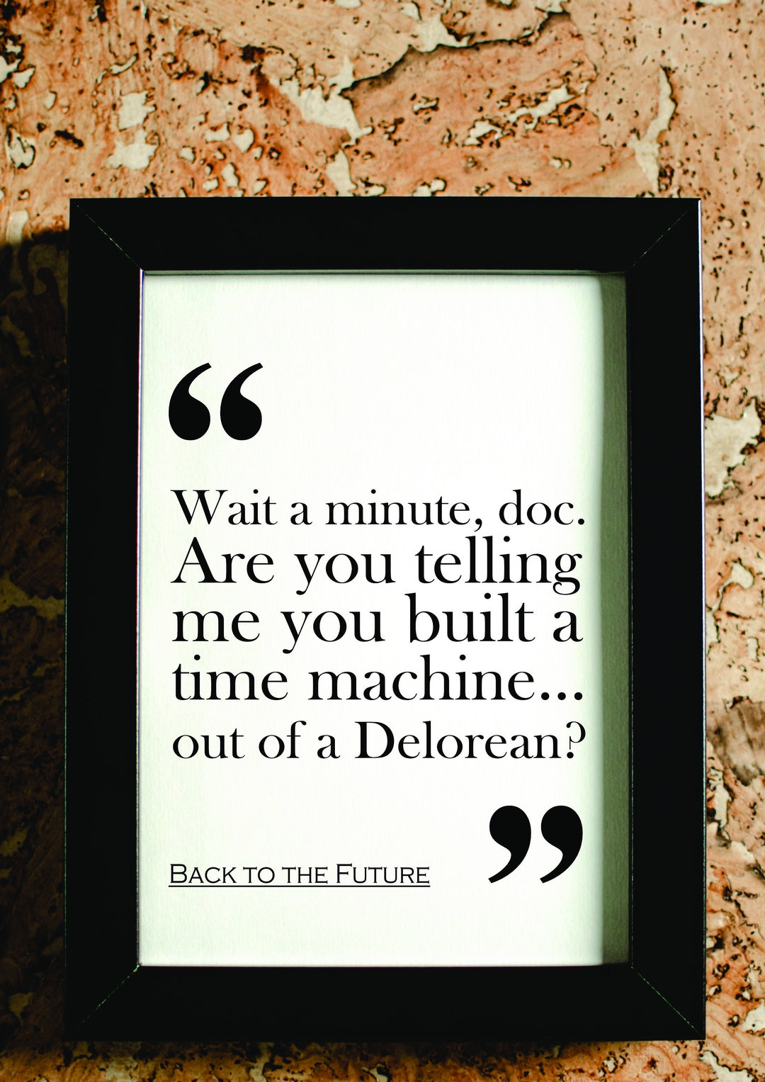 Back to the Future Movie Quote. Print. FREE DELIVERY. - Etsy