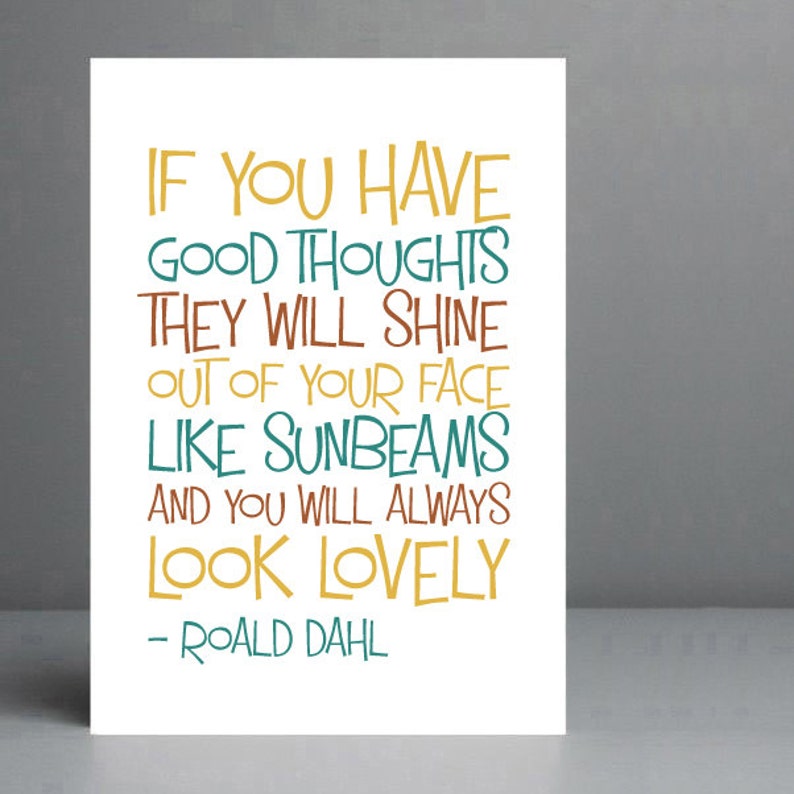 Roald Dahl Quote The Twits. Typography Print. 8x10 on A4