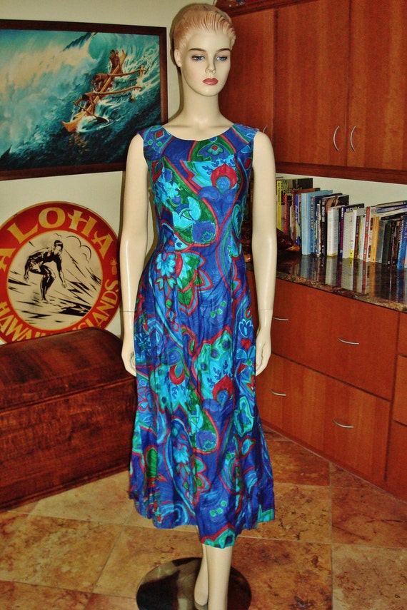 Vintage 60s Hawaiian Dress by Tori Richard Honolul