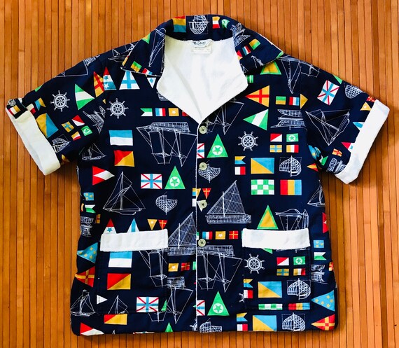 Men's Vintage 60s-70s Mr. Cabana 'Sailing the Worl