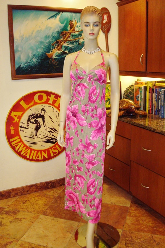 Ladies Vintage 70s Robby Len Halter Patio Pool Res