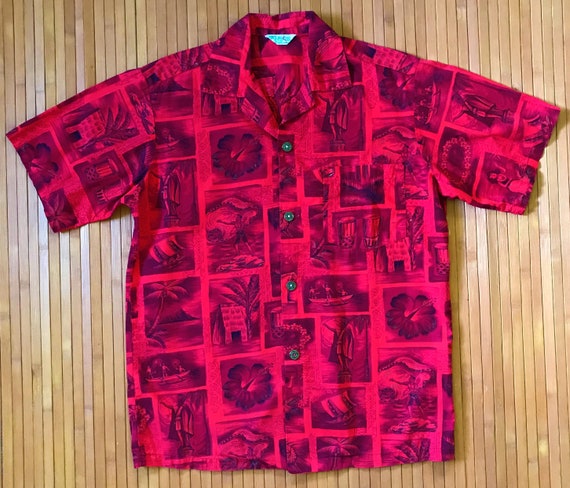 Men's Vintage 40s-50s Hookano Picturesque Hawaiian