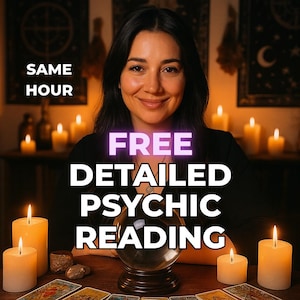 Same Hour Detailed Psychic Reading, Accurate Honest Medium Reading, Spiritual Advice, Reveal Feelings, Love, Career, Destiny
