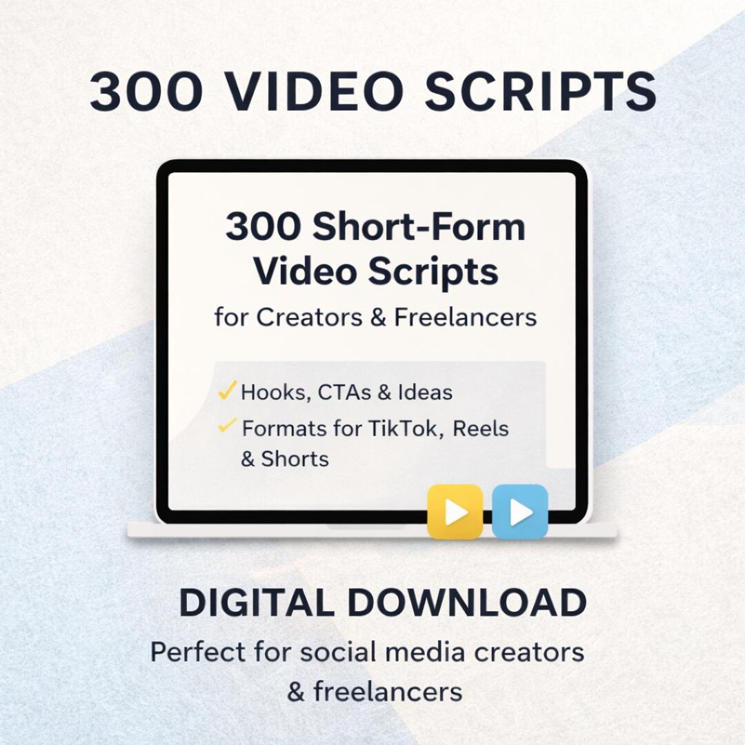300 Short-form Video Scripts for Creators | Tiktok, Reels & Youtube ...