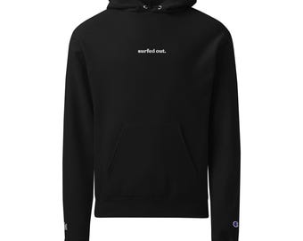 surfade ut. Broderad unisex Champion-luvtröja | Swell-serien