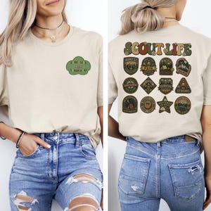 Unisex Scout Life T-Shirt, Retro Scout Life Shirt, Motivational Camping Hoodie, Girl Scouts Troop, Gift For Mom immagine 4