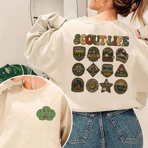 Unisex Scout Life T-Shirt, Retro Scout Life Shirt, Motivational Camping Hoodie, Girl Scouts Troop, Gift For Mom immagine 1