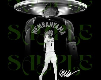 Victor Wembanyama San Antonio Spurs Basketball PNG Design