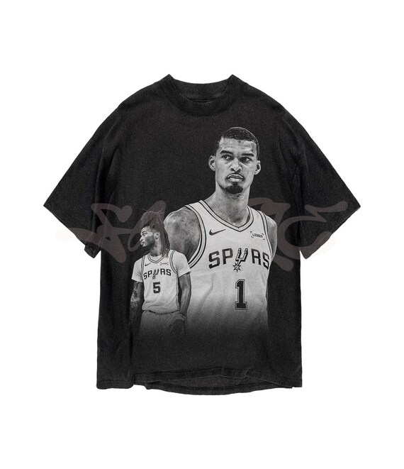 Victor Wembanyama and Stephon Castle Area 51 San Antonio Spurs Basketball PNG Design