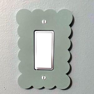 Fluffy Cloud Scalloped Light Switch Cover: Many Configurations