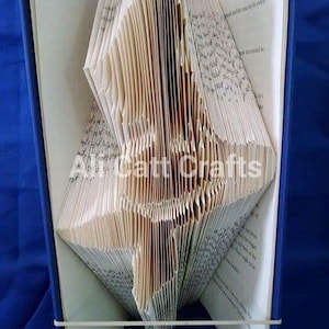 51 - Mermaid  - book folding pattern