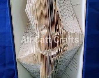 51 - Mermaid  - book folding pattern