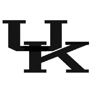 Peut inclure: Logo noir et blanc avec les lettres "UK" entrelacées.