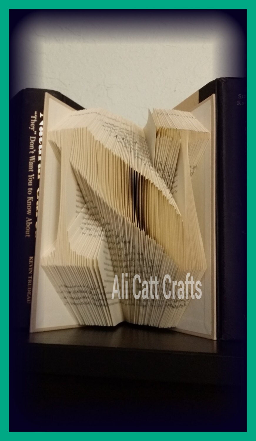 Book Nerb Pattern 318 Letter N Book Folding Pattern | Etsy