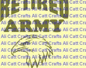 576CF - Retired Army - Cut and fold pattern