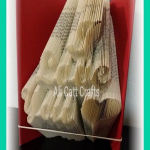 338I love you  - Book folding pattern (3 Liner) (Measure Mark & Fold)  Needs 699 page book