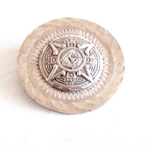 Sonne Brosche Sonne Brosche aus Mexiko Mitte des Jahrhunderts mexikanischer Sterlingsilber-Anhänger Vintage altes Mexiko Statement-Schmuck