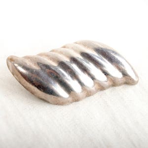 Vintage Mexican Brooch Pin Modern Sterling Silver Taxco Mexico Modernist Leaf Gift for Her