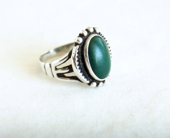 Green ARMENIAN TURQUOISE Ring Sterling Size 6