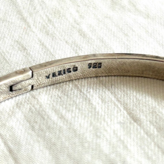 Mexican Belt Bracelet Vintage Thin Sterling Silve… - image 6