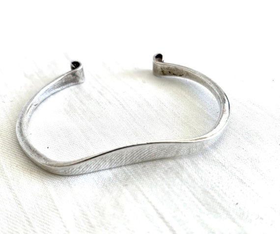 Mexican Sterling Silver Cuff Vintage Child Sized … - image 1