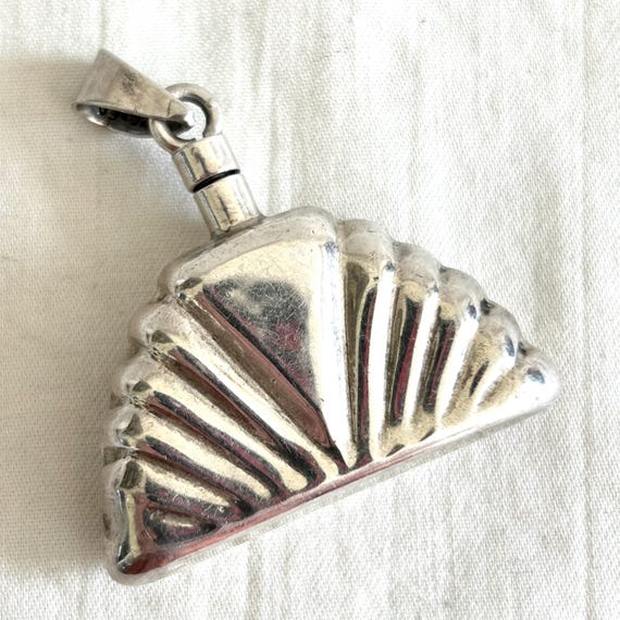 Perfume Pendant Vintage Mexican Sterling Silver Essential