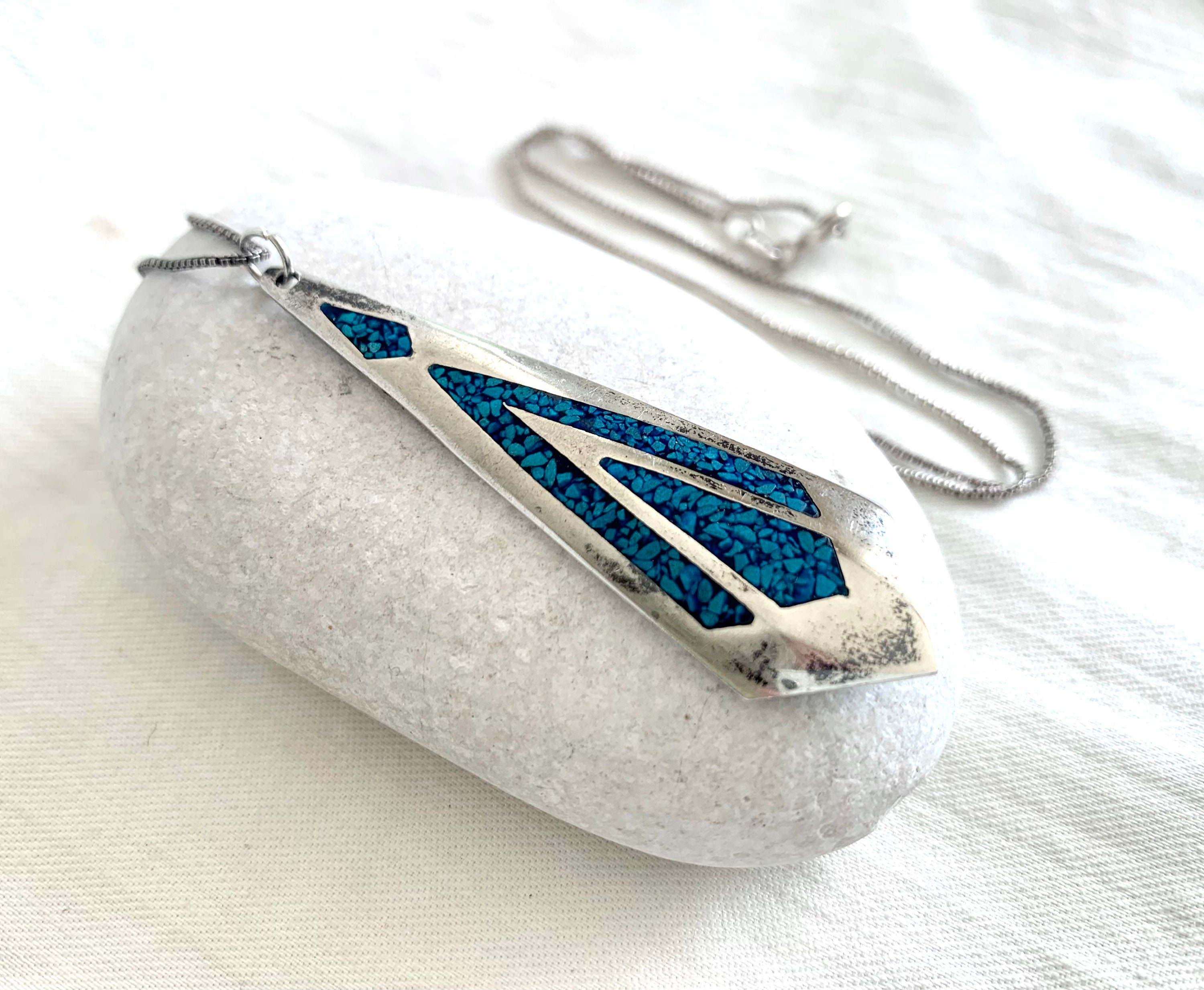 Mexico ターコイズ　ネックレス　silver 925 メキシカンジュエリー ターコイズネックレス silver925 | BELLA
