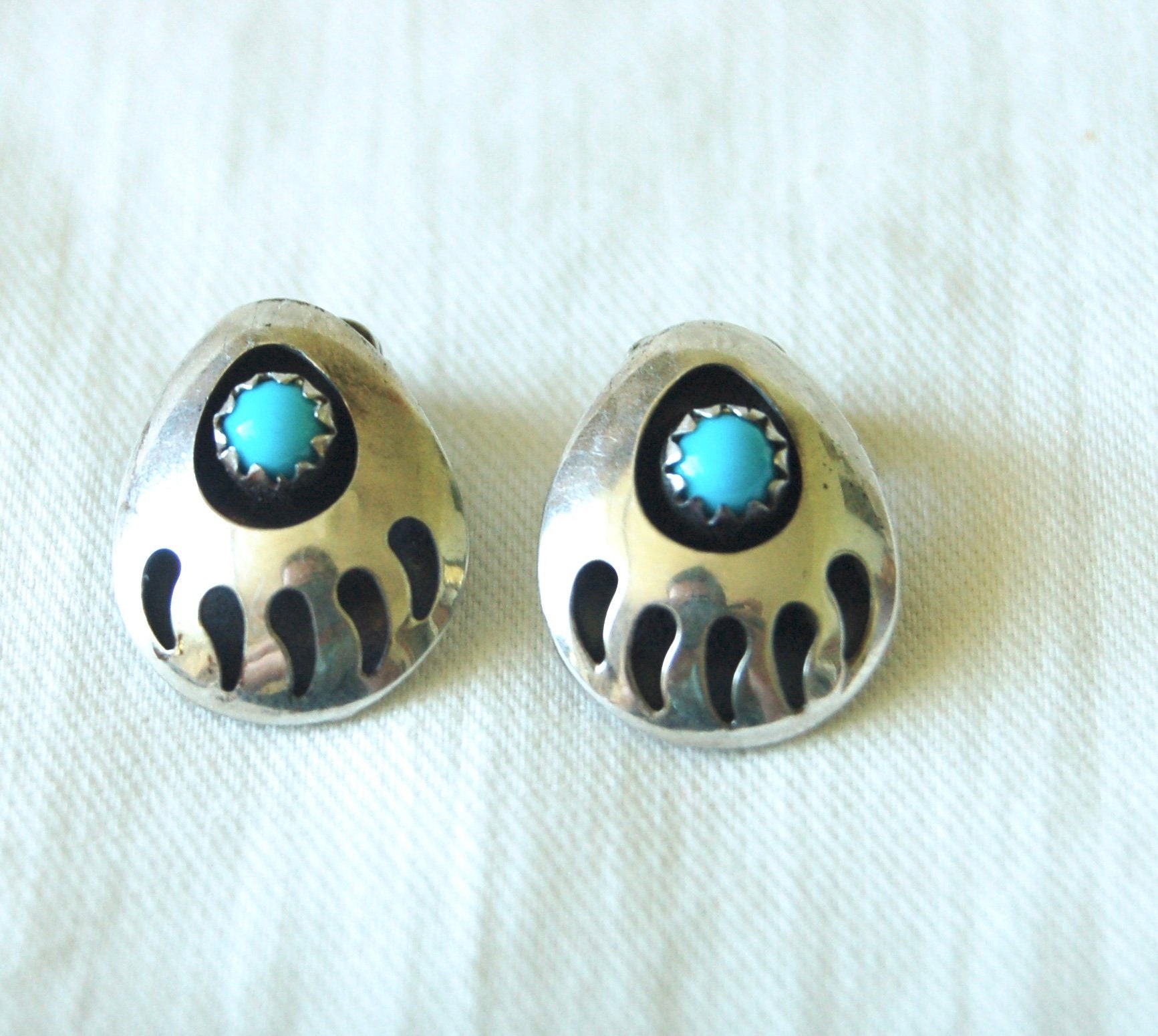 native american clip on earrings