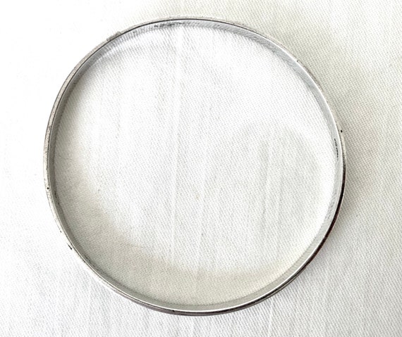 Thin Bangle Bracelet Plain Sterling Silver Simple… - image 3